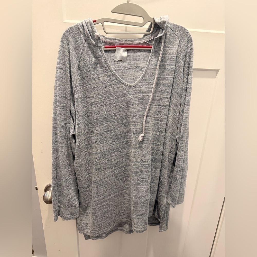 Sunday x Neblue Hoodie Gray Marled Lightweight Size 1X Plus